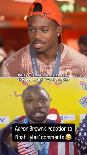 Ariel Helwani Instagram - ‘I guess he knows who we are now’ 

Canadian sprinter @kingsleysc responds to Noah Lyles’ comments from the 2024 World Athletics Relays, after he helped his team to gold in the men’s 4x100m event.

Watch the full interview with @arielhelwani and the entire 4x100m team tonight on Paris Tonight exclusively on @cbcgem and CBC Sports’ YouTube channel at 11pm ET.

#ParisTonight presented by @smartwater