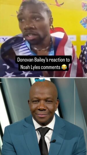Ariel Helwani Instagram - ‘There’s easy way to humble someone’ 

1996 Olympic champion @theofficialdonovanbailey reacts to Noah Lyles’ comments from the 2024 World Athletics Relays, where he doubted that Canada would threaten the United States’ chance at gold in the 4x100m relay.

Watch the full reaction on Paris Tonight at 11pm ET on @cbcgem and CBC Sports’ YouTube channel.

#ParisTonight brought to you by @smartwater