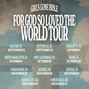 Arielle Reitsma Instagram - OFFICIAL GGB LIVE TOUR.
*this is only the first round of cities!!!!
pre-sale tickets go on sale tomorrow, August 14th at 10 am local time.
www.girlsgonebible.com/tour

2 best friends who stumbled their way into a life laid down for Jesus and gathered an entire chosen family along the way. we must be dreaming.

Jesus… by Him, through Him and for Him.
forever & ever, JESUS.