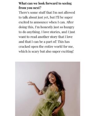 Arsema Thomas Instagram - Excuse me as I purrr in public. Thank you @vingtseptmagazine for this amazing dream to be on the Gemini Cover (formerly known as the June Cover) as a June baby myself. This feature featured (lol) many full circle moments that made it special, so thank y’all for making it happen at @vingtseptmagazine and @imprintpr and @shondaland for making me relevant

The Village:

Photographer: @elizabethrweinberg

Fashion @toshastyledit at @thewallgroup

Fashion Assistants @phill.up_, @kaciewhitee, @kssdklla

Hair: @milesjeffrieshair

MUA: @kymberberry

Casting & Production: @jheanelle

Editorial Director @philippraheem 

Words by @cailin

 
Xx
(if I could sing this would be my unofficial Princess Tiana submission)