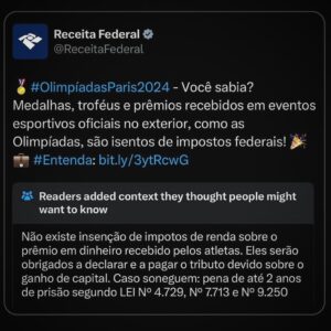 Arthur Morisson Instagram - A própria Receita Federal tomando checagem por divulgar informação falsa.

Dá pra entender agora o porquê querem tanto regular as redes sociais?