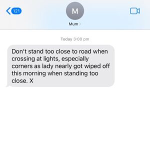 Ash Williams Instagram - Make sure you subscribe to my Mum’s SMS alerts 🤣
P.S I’ll be going through some of Mum’s texts in my new stand up show ‘Dinner’s Getting Cold’ in Melbourne March 13 & 20. Tickets via link in bio