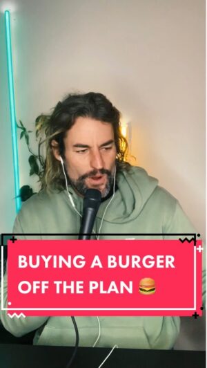Ash Williams Instagram - Buying a burger off the plan. 
I went to Grill’d looking for their biggest chicken burger. 
Listen free to @TheAshWilliamsShow and longer episodes at patreon.com/AshWilliamsShow 🍔