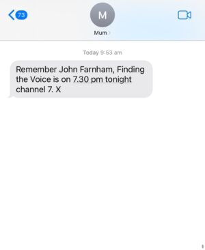 Ash Williams Instagram - Make sure you subscribe to my Mum’s SMS alerts. 
@mumsmsalerts