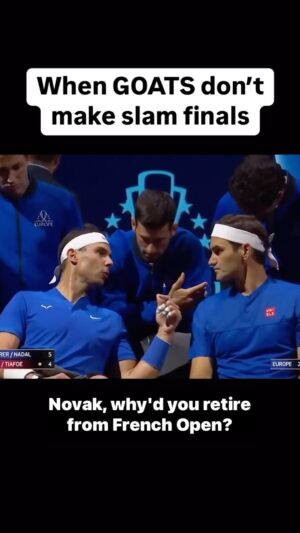 Ash Williams Instagram - When GOATS don’t make slam finals. 

 #federer #goat #djokovic #darrencahill #nadal #tennis #novakdjokovic #rogerfederer #frenchopen #rolandgarros  #rafaelnadal #comedyreels