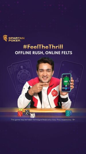 Ashish Bisht Instagram - With every Call I make, I move one step forward in mastering the game in the Digital Realm! I Felt the Offline Thrill, Online with the #SpartanPoker app, now you can #FeelTheThrill too! Download the App today and start your Poker journey! 

#SpartanPoker #JoinThePokerEvolution
.
.
.
.
#PokerCommunity #PokerLife #PokerNight #PokerFace #PokerPlayer #PokerChips #PokerLove #PokerGoals #PokerStrategy #PokerSkills #PokerTournament #PokerLifeBalance #PokerFun #PokerJourney #PokerWisdom #PokerPlayers #PokerLife #PokerPassion  #OfflinePoker #OnlinePoker #Thrill