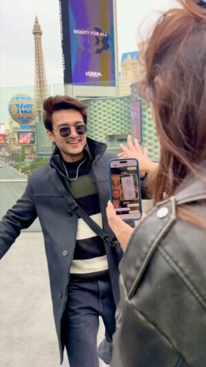 Ashish Bisht Instagram - Vegas ke khoobsurat pal 🥲🥹 🫣 🤯 #reels #funny