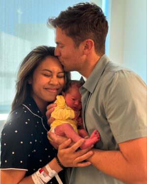 Ashley Argota Instagram - hello world! meet michael harrison torres jr ❤️ we have never known a love this grand and beautiful until now. the only thing that comes in close second is the love i feel watching @micktorres become a dad. he’s such a natural. happy first Father’s Day to my soulmate!! look what we made together my love!! 🥹❤️