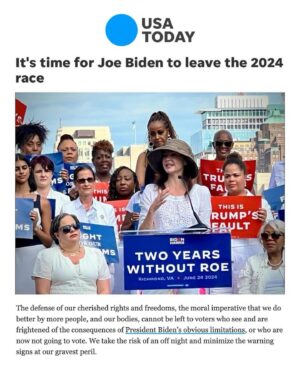 Ashley Judd Instagram - Today I published an essay in @usatoday. I hope you might read the whole piece. 

Yes, it is about what I believe is the deeply urgent imperative that a Democrat be voted into the office of President this November.

It is about how I respect and honor President Biden, a deeply decent man, and feel immense gratitude for all that has been gained. I particularly acknowledge his multi-decade commitment to ending male violence against women.

It is about how, at this infection point, I kindly and firmly invite him to voluntarily, gracefully step aside, creating space for a talented, robust Democrat to ensure the incalculable and unprecedented cruelty of a second Trump administration does not inflict harm upon millions of Americans, especially the more vulnerable among us.

And this essay is about more. I hope you will see that.

It is also about family, living in more rural places, and how we can, should and must stand up for what we believe in as individuals—and find a way, somehow, someway, to hold our dearest loved ones closer than we hold political beliefs.

Yes, I want to beat the other guy in November. And I also really want to beat my Pop at Canasta this evening after supper, sitting out on the back porch, with the lightening bugs’ magic and the song of the cicadas.

I fight for my beliefs. But I don’t fight with my family about politics. I love them too much to do that.  With family, I am less invested in who is right and who is wrong. I am much more invested in what is true. Because family love is true.