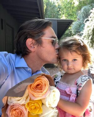 Ashley Tisdale Instagram - @cmfrench took Juju on a dad/daughter date and they couldn’t have been cuter. He brought her flowers 😭 reminded me of why I love him so much ❤️ I’m so blessed to have a husband that cares so much about being present in our daughter’s life. Jupiter truly has no idea how lucky she is.