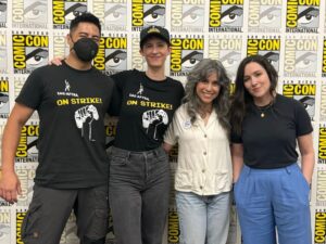 Ashly Burch Instagram - Thank you everyone who came to our panel! The support for the #videogamestrike was massive and so appreciated. Y'all made me and @selmaleh cry.
