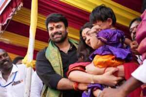 Ashwin Babu Instagram - Honoring tradition and seeking blessings from Goddess Mahakali at the Bonalu festival has filled my heart with immense gratitude. As I stand on the cusp of my film ‘Shivam Bhaje’ releasing on August 1st, I pray for divine guidance and success. Feeling blessed and ready to share this journey with all of you. ❤️✨ 

Also Thanking @iammangli gaaru for inviting me to such a great celebration of Bonalu🙏

@diganganasuryavanshi @pallaviprashanth_

#ShivamBhaje #ShivamBhajeonAug1st