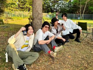 Atsushi Horie Instagram - #麦ノ秋音楽祭 初日でしたな🍺
#別府由来 
#山田将司
#内澤崇仁 
#ホリエアツシ