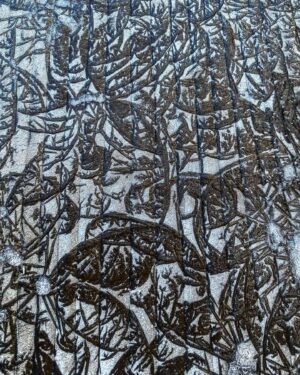 Atz Lee Kilcher Instagram - Frost formation on the stairs this morning, stopped me in my tracks. 
#fractalart #frost #trippy #fwow