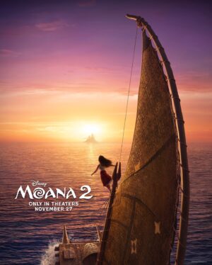 Auli'i Cravalho Instagram - It’s time to set sail ⛵️🌊 Check out the new poster for Disney’s #Moana2, coming to theaters November 27, 2024!