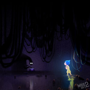 Aurélien Predal Instagram - Early 'Inside Out 2' concept art explorations.
Those ones were for Shame's Lair, both the character and the location have later been cut from the film. I worked on the project in 2021, so the story changed quite a lot since those paintings!

#pixar #insideout2 #animationart #joy #shame #vizdev #visdevart