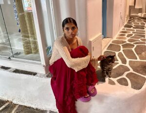 Avantika Vandanapu Instagram - a feral cat meets other feral cats in mykonos!