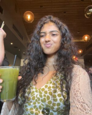 Avantika Vandanapu Instagram - very tired, so so happy, & green tea in hand