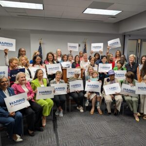 Ayanna Pressley Instagram - Democratic women from Massachusetts and across the nation are ready to get out the victory for our next President of the United States, @kamalaharris!