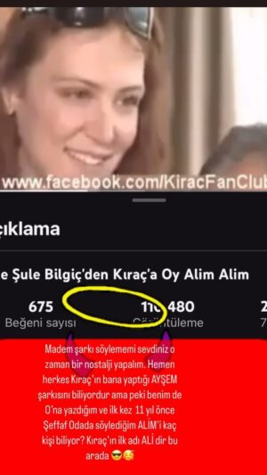 Ayşe Şule Bilgiç Instagram - Kıraç bana Ayşem şarkısını ilk dinlettiğinde biz arkadaştık, çok iyi dertleşen sohbet eden bildiğiniz arkadaş! Bir gün bana “sana bir şarkı yapmama izin verir misin?” diye sormuştu. Ben de “aaa ne güzel olur böyle hayat ne zor insanlar ne kadar anlayışsız filan gibi bizim ortak konuştuğumuz konulara dokunan bir şarkı yapacak” diye düşünmüştüm. İlham olursam ne mutlu bir şarkıya demiştim. Bana aylar sonra yaptım diye şarkıyı dinlettiğinde nutkum tutulmuştu. “Bir şey söylemeyecek misin?” diye sorduğunda ağzımdan sadece “konuşmama hakkımı kullanabilir miyim?” deyip motoruma atlayıp olay mahalini terk etmiştim. “Şarkı senin istersen albüme koyarım, istemezsen koymam, sen karar vereceksin.” demişti. 

2 saat sonra arayıp “koyma” demiştim.😎

Sonra @simla_naz a dinletmiştim elime tututurduğu CD’deki şarkıyı. Simla bayılmıştı. “Kızım salak mısın senin yüzünden milleti bu şarkıdan mahrum mu edeceksin?” diye kararımı onaylamadığını söylüyordu Simla. Ben okların bana çıkmasını istemiyordum küçük kalbimle… Vitrinde olma korkusu vardı gizliden. “Haa zaten dünyadaki tek Ayşe sensin, adam şarkıyı söyler söylemez herkes evinin önüne yığılacak.” diyerek gülmüştü Simla. “Madem öyle, koy ama Ayşe kim derlerse beni söyleme de” dedi Simla. 

Aklıma yatmıştı. Aynen böyle söyledim ve Kıraç albüm çıkınca @hulyavsr  show a çıkmıştı. Şarkıyı ilk kez orda söyledi sizlere. Hülya tabi durur mu? Şarkıdaki Ayşe kim Ayşe kim? Allahım kime yazmış olabilirsin bu şarkıyı diye başının etini yemişti program boyunca. Kıraç ise “o bir masal kahramanı, o bir peri kızı” demişti. 

Epey süre kimse bilmedi Ayşe kimdir? Necidir?  Nerdedir? 

Bu şarkı öevzusundan birkaç yıl sonra ben de ona bir şaşırtı hazırladım ve ALİM diye bir türkü yaptım. Nasıl versem nasıl dinletsem nerde söylesem derken Şeffaf Oda programında kamera arkasında Kıraç’ın yayınının birmesni beklerken aniden @gunericivaoglu beni kamera karşısına çağırdı. “Gel lütfen bizi kırma” dedi. Benle sohbet ederken sanki şaşırtımı biliyor gibi”kıraç a hiç söylemediğin ilk kez burdan söyleyebileceğin bir sözün duygun var mı?” gibi bir soru sordu. Ona yazdığımdan kendinin bile haberinin olmadığı bir türküm var dedim ve ilk kez orada söyledim. 🧿🧿