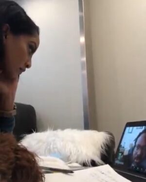 Azie Tesfai Instagram - Getting to co-write this episode tonight was a DREAM. I got a month to go join the writers room (love our writers and that daily 10-5!). But many of the rewrites were on set. Here is a collection of the random places between scenes doing passes on a draft and notes calls in trailers and set closets😂🤣🤣🤓🤓