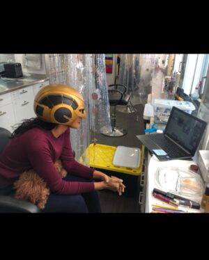 Azie Tesfai Instagram - Getting to co-write this episode tonight was a DREAM. I got a month to go join the writers room (love our writers and that daily 10-5!). But many of the rewrites were on set. Here is a collection of the random places between scenes doing passes on a draft and notes calls in trailers and set closets😂🤣🤣🤓🤓