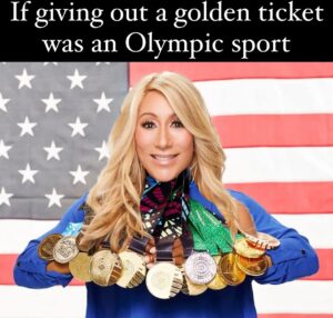 Barbara Corcoran Instagram - We’re going for the GOLD! 🥇🏆🌟⭐️💛 

#olympics #sharktank #meme #funny #parisolympics