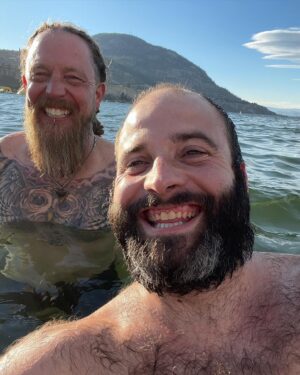 Barry Kerch Instagram - Sometimes you just jump in Okanagan lake with your friend unprompted and with street clothes.  Enjoy life my people.  #shinedown #campaignagainstnegativity #canada #summervibes☀️ #pearldrums #sabiancymbals #evansdrumheads #promarkbydaddario