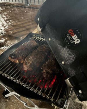 Barry Kerch Instagram - Awesome little portable grill. Cooked a great meal. Thanks @gobqgrills this is going to be well used. 

#shinedown #campaignagainstnegativity #bbq #harcorecarnivore #meatchurch #manfirefood