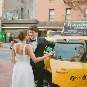 Barton Cowperthwaite Instagram - We were married in the Solarium next to the Piano Bar at the Hotel Chelsea. Choosing the Chelsea was an easy decision. It’s iconic, filled with art and history. I grew up on 22nd between 5th and 6th, and remember it in its late 90’s crumbling glory. The Solarium, small and perfect for our 35 guests, has a beautiful skylight running the length of the room. Decorated with plants and greenery, it was perfect as it was, requiring minimal decoration.

Our best friend Sammy (Bart’s best friend since birth) who knows us as individuals and as a couple better than anyone else, officiated the ceremony. It felt comfortable, relaxed, and unfussy. Our violinist played as we each walked down the aisle with our parents. The three of us stood in front of an arch I constructed from wooden dowels, tissue paper flowers from Etsy, Velcro, and hot glue. We were flanked by two bunches of my favorite Allium flowers. We each took a long moment to take in the space before our vows. We wanted to be as present as possible. 

After the ceremony, we had a champagne toast, and Bart’s brothers each said a few words. Our guests stayed for a cocktail hour while we left to do photos in our room. We left the Hotel Chelsea and went to the West Village with our photographers. Standing on a corner next to a tipped-over trash can for 15 minutes, trying to hail a cab, we were met with honks and cheers. It was a quintessential New York moment, a reminder that the city stops for no one.

We walked around the West Village, taking photos at all our favorite neighborhood spots. We stopped by Grove Apothecary to see our pharmacists, who have always taken such good care of us. We visited the Jane laundromat, where Bart has made friends with everyone who works there. We were all heartbroken when he got sick, but no one was as crushed as our friends at the laundromat. We dropped in at Casa Magazines, where Bart buys copies of the magazines he’s published in. This community is a part of our everyday lives. They’ve made our New York City feel like a close knit small town. Their kindness and care got us to the other side of a terrifying time, and we wanted to share a piece of the other side with them.