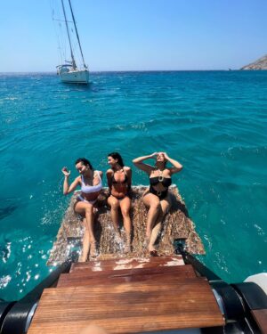 Bebe Rexha Instagram - Mykonos for the first time ever. Thank you @soulaliakou @cavotagoomykonos for taking such good care of us. Can’t wait to be back.