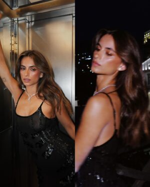 Begoña Vargas Instagram - Una noche que no olvidaré jamás, gracias a @socialfestival por este primer premio de mi vida, tengo el corazón llenito de amor 🖤🇮🇹

@yslbeauty #yslbeauty #makeupLook @ines.castanos 
@sebastianproes