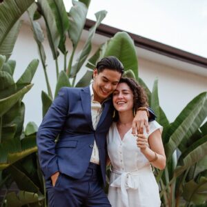 Ben Levin Instagram - In the face of this heavy year, the haiku I recited when I proposed to @carolinebloom in Hawaii still rings deeply:
.
.
My sweet explorer
Like bamboo, you are light but strong
Your heart is my heart
.
unlike my original haiku:
.
My funny dummy 
Sweet hunny bunny monkey 
Damn man, you touch me
.
.
Officially tied the proverbial knot with my love and partner, Caro on October 5th. A proper celebration to come. But no matter what the future has in store, can’t wait to hold your hand through it 💚
.
.
Digitally officiated by our dear friend @melissakleinmmk and photos by @stephanieklotzphoto