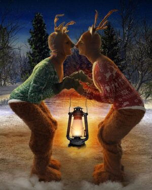 Benito Skinner Instagram - Wishing you a very Merry Christmas from Prancer & Rudolph!!!!!!!!!