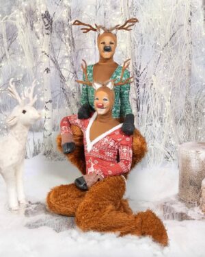 Benito Skinner Instagram - Wishing you a very Merry Christmas from Prancer & Rudolph!!!!!!!!!