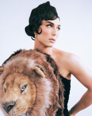 Benito Skinner Instagram - Halloween look #1… Who wore it better?? Because NOTHING could be spookier than wearing the same lion head dress as someone else!! The @ridethepod Haunted HayRide Special is out now on all platforms.. and we may even post the full damn vid tomorrow!! HAPPY HALLOWEEN MILUVS!! 🦁🦁