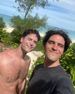 Benito Skinner Instagram - The range 🥵🥵 happy birthday to the goddamn love of my life!!! The most magical, genius, handsome king ❤️ comment below if u think he’ll ever leave me 🤔🤔