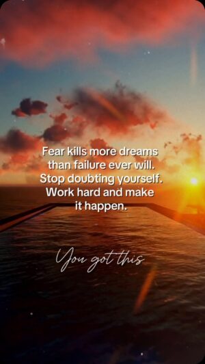 Benjamin Donlow Instagram - Dear beautiful soul reading this 🔆,

Fear kills more dreams than failure ever will. 
It’s easy to get caught up in the ‘what ifs’ and 
let doubt creep in, but remember that every great achievement starts with the courage to try. 

You are capable of incredible things, 
and the only thing standing between you and your dreams is the belief that you 🫵🏻 can do it.

Stop doubting yourself. 
Every step forward, no matter how small, 
brings you closer to your goals. 

Embrace the journey, trust the process, 
and know that setbacks are just 
stepping stones to success. 
The only way to truly fail is to never try at all.

Work hard and make it happen. 
Your dreams are within reach, 
but they require your dedication, 
passion, and resilience. 

Keep pushing, keep striving, and 
don’t let fear hold you back. 
You owe it to yourself to see what you’re capable of.

P.s You got this💖

With love:
Your friends of the light 💡 

For more daily personal development, mindset,
positivity and motivation
Follow @theempoweredgirl5  @kawaonahele  @daily_motivation_qa @dieseldonlow @create.your.own.sunshinexo 

#wantmorein24 #grateful #love #bestself #thebestisyetocome #IcanIwill #kindnessmatters  #shebelievedshecouldsoshidid #knowyourworth 
#authenticity #loveyourself #beyourself #youareworthy #youareenough #unlockyourtruepotiential #createyourownsunshinexo
#FearKillsDreams #BelieveInYourself #WorkHard #KeepGoing #YouGotThis