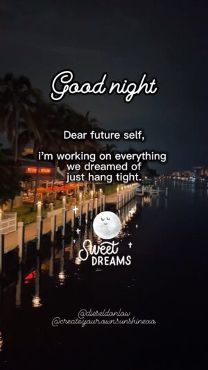 Benjamin Donlow Instagram - End your day with the most peaceful thoughts, take a deep breath, place your hand on your heart, close your eyes and be still ✨.

Softly whisper:
I can and I will 🙏🏻.
 
Tomorrow is a brand new day, 
make a wish and never lose sight of your hopes, goals and dreams✨💖.

Sweet dreams and good night ✨ 

With light, love and gratitude:
Amanda & Diesel 

✨☀️Follow @create.your.own.sunshinexo and  @dieseldonlow for daily 💖, positivity and motivational content✨☀️

Like: Comment: Share ✨💖🌈

#GoodNight #SweetDreams #RestWell #NewBeginnings
#mindfulaffirmations #affirmations #gratitude #love #entrepreneur #youngstown #toronto #muses #goodnight #universe #theuniversehasyourback #fyp #message #foryou #dreams #overcomer #inspiration #God #Godsplan #createyourownsunshinexo #diseldonlow #Healing #GoodNight #SweetDreams #innerpeacequotes #trusttheprocess