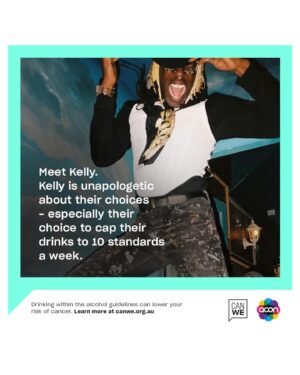 Benjamin Law Instagram - g’day sydney i am now officially the face of drinking in moderation (if you saw me at late night queer dance the other weekend shut up)

real talk: i’m here alongside queer lovelies @girlwhereyouat @rudyjeanrigg and @kirstywebeck to hover over you like benevolent queer emerging elders on bus stops across sydney to gently remind fellow gaylords that:

* yes booze is delicious but
* queers drink more that cis-het people on average 
* over 4 drinks a day or 10 per week increases your risk of cancer 

so have fun, stay within guidelines, and let’s be cool and supportive with each other about reducing booze intake or going plain booze-free 😘

follow @canwe.org.au for more info 🤙🤙🏿🤙🏼

__

📸: the talented AF @jeffandersenjnr who you should follow rn; campaign courtesy of community heroes @aconnsw; thanks to fave local queer bar @imperialerskineville for letting us shoot inside you (so to speak)