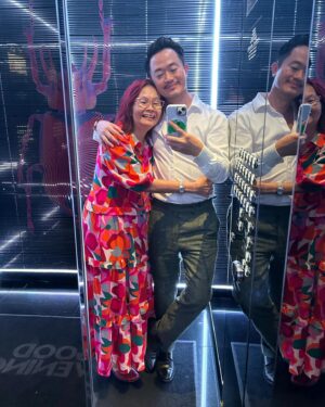 Benjamin Law Instagram - Even though I’m a fully grown adult she still insists on sitting in the front row of all my work gigs like I’m still a kid in a school talent show 🥰
