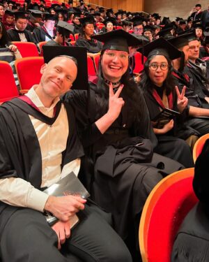Benjamin Law Instagram - BREAKING: WE OFFICIALLY HAVE A MASTER IN THE HOUSE. 🎓🙇🏻‍♂️

Casually smashed a Masters in Applied Cybernetics at ANU with straight High Distinctions, no biggie. And if you don’t know what cybernetics is, let this guy gently blow your mind over dinner sometime. Think: the intersection of tech, AI, philosophy, ethics, humanities, social transformation … and learning to program a Roomba to escape a maze. 

Couldn’t be more proud of this handsome brainiac.