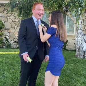 Benjamin Royer Instagram - We couldn’t have prom cause of quarantine, so we brought prom home