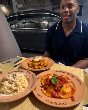 Bennie Fowler Instagram - Back from Italy after officiating my first wedding for two incredible friends. Celebrated love, friendship, and indulged in some amazing food! 🇮🇹🍷🍝🍕😁