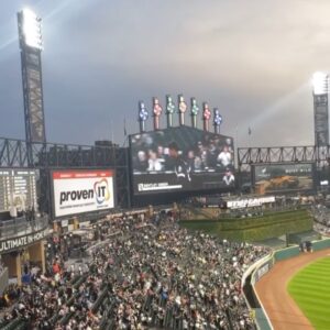 Bentley Green Instagram - The Kid that did 💫 , 

special thanks to @whitesox & @holtmccallany for making this happen. FIRST PITCH !
@61ststreet next year 
📸: @michaelhicksjr