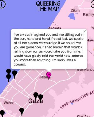 Bex Taylor-Klaus Instagram - queering the map 💔🕊️