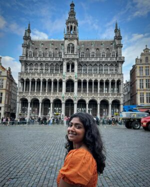 Bhoomi Shetty Instagram - Brussels swept me off my feet with its breathtaking architecture, deep-rooted history, and the lively rhythm of its streets filled with music. Every step felt like a new adventure, urging the artist in me to stay, immerse deeper, and uncover the city’s countless wonders. It’s a place where beauty meets vibrancy, and I couldn’t help but fall in love with its charm.
Every moment feels alive here✨ 
Keep my heart I’ll be back soooon🥂🌹
.
.
.
.
.
.
.
.
.
.
.
.
.
.
#alittlebrowngirl #bhoomishetty #actor #traveler #biker #solotravel #loveislove #getfitstayfit #europe #euro2024 #worldwide #littlethings #instagram #belgium #brussels #walk #history #streetphotography #photooftheday #gratidão