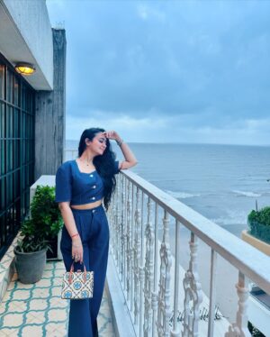 Bhoomika Mirchandani Instagram - You were born bluer than a butterfly 🦋🩵🧿