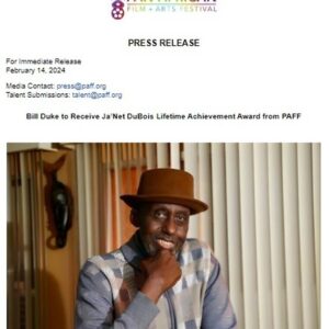 Bill Duke Instagram - The Pan African Film & Arts Festival (PAFF) is thrilled to announce that actor/director Bill Duke will accept The Ja’Net DuBois Lifetime Achievement Award during its Centerpiece on Thu., Feb. 15 at 7 p.m. at the Directors Guild of America in Los Angeles. PAFF’s Centerpiece will feature the red carpet world premiere of the Ethiopian war film “#FortheLoveoftheMotherland.” Tickets are on sale at paff.org.

“Presenting Bill Duke with the Ja’Net DuBois Lifetime Achievement Award is not just a celebration of his extraordinary career in film, but a recognition of his unwavering commitment to portraying diverse narratives and empowering marginalized voices,” said PAFF co-founder #AyukoBabu. “His groundbreaking work has left an indelible mark on the industry, inspiring generations of filmmakers and actors to strive for excellence and authenticity. Bill Duke’s contributions transcend the screen, embodying the spirit of Ja’Net DuBois herself, whose legacy of artistry and activism continues to inspire and uplift us all.”

Hollywood’s brightest stars are expected to come out to the Directors Guild of America to celebrate Bill Duke beginning with red carpet arrivals at 5:30 p.m. The program will begin at 7 p.m. More information is available paff.org.

Originally the Pan African Film Festival Lifetime Achievement Award, but renamed after the late “Good Times” actress and co-founder of PAFF, The Ja’Net DuBois Lifetime Achievement award holds immense significance within the Black entertainment industry and beyond, serving as a beacon of recognition for individuals who have made exceptional contributions to the #arts, #culture, and #society at large. 

#PAFF #BlackEntertainmentIndustry #JanetDuboisLifetimeAchievementAward #realbillduke #coribanks444 @sydthewriter #directorsguildofamerica #Ethiopia #johnsalley #carlgilliard #GarrettMorris #filmmaker #actor #Predator #DeepCover #SisterAct2 #Hoodlum #Menace2society #Thecemeteryclub #arageinharlem #TheKillingFloor #MPJINews #TheGrio #theroot