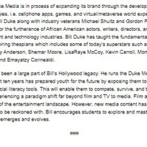Bill Duke Instagram - The Pan African Film & Arts Festival (PAFF) is thrilled to announce that actor/director Bill Duke will accept The Ja’Net DuBois Lifetime Achievement Award during its Centerpiece on Thu., Feb. 15 at 7 p.m. at the Directors Guild of America in Los Angeles. PAFF’s Centerpiece will feature the red carpet world premiere of the Ethiopian war film “#FortheLoveoftheMotherland.” Tickets are on sale at paff.org.

“Presenting Bill Duke with the Ja’Net DuBois Lifetime Achievement Award is not just a celebration of his extraordinary career in film, but a recognition of his unwavering commitment to portraying diverse narratives and empowering marginalized voices,” said PAFF co-founder #AyukoBabu. “His groundbreaking work has left an indelible mark on the industry, inspiring generations of filmmakers and actors to strive for excellence and authenticity. Bill Duke’s contributions transcend the screen, embodying the spirit of Ja’Net DuBois herself, whose legacy of artistry and activism continues to inspire and uplift us all.”

Hollywood’s brightest stars are expected to come out to the Directors Guild of America to celebrate Bill Duke beginning with red carpet arrivals at 5:30 p.m. The program will begin at 7 p.m. More information is available paff.org.

Originally the Pan African Film Festival Lifetime Achievement Award, but renamed after the late “Good Times” actress and co-founder of PAFF, The Ja’Net DuBois Lifetime Achievement award holds immense significance within the Black entertainment industry and beyond, serving as a beacon of recognition for individuals who have made exceptional contributions to the #arts, #culture, and #society at large. 

#PAFF #BlackEntertainmentIndustry #JanetDuboisLifetimeAchievementAward #realbillduke #coribanks444 @sydthewriter #directorsguildofamerica #Ethiopia #johnsalley #carlgilliard #GarrettMorris #filmmaker #actor #Predator #DeepCover #SisterAct2 #Hoodlum #Menace2society #Thecemeteryclub #arageinharlem #TheKillingFloor #MPJINews #TheGrio #theroot